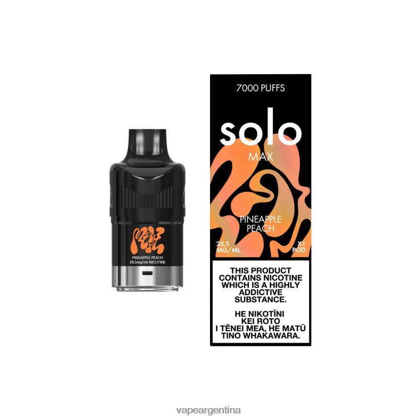 Solo MAX vaina durazno piña NPP20N85 - Vape Desechable Argentina