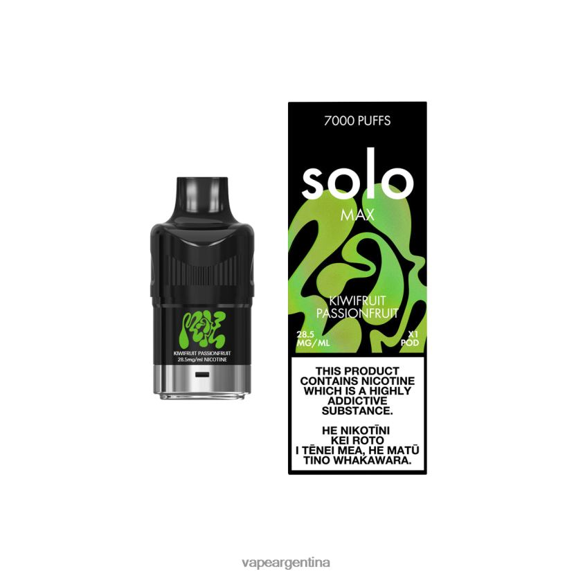 Solo MAX vaina kiwi maracuyá NPP20N90 - Vape Desechable Argentina