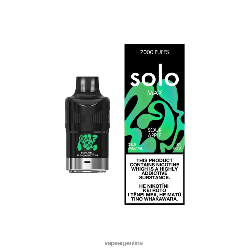 Solo MAX vaina manzana agria NPP20N80 - Vape Desechable Argentina