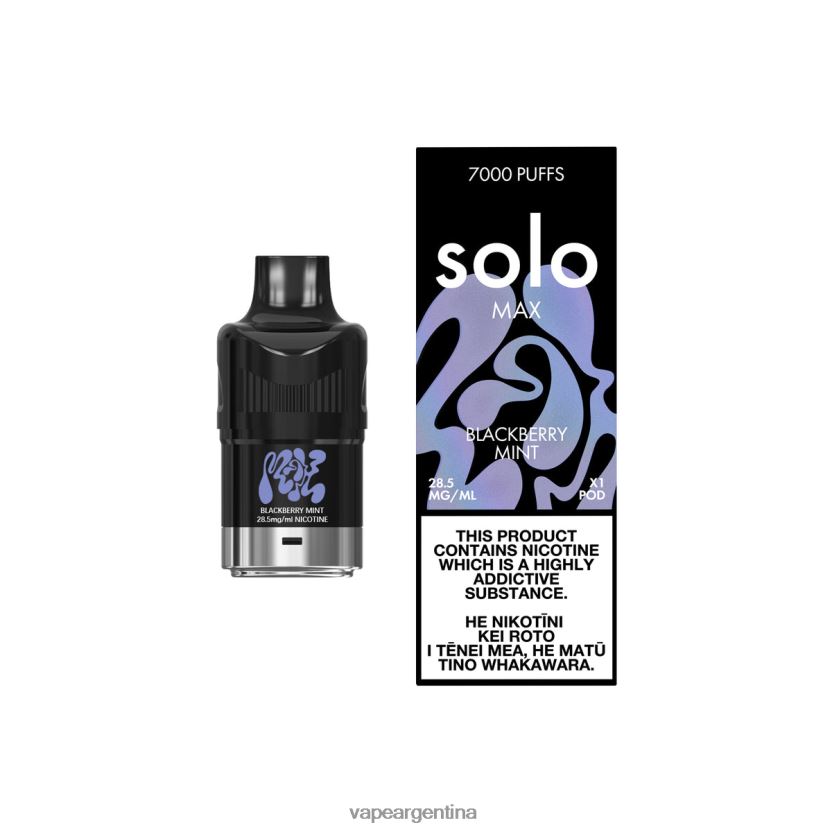 Solo MAX vaina menta mora NPP20N73 - Vape Recargable