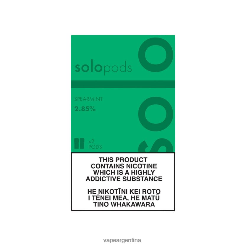 Solo paquete de 2 cápsulas de repuesto menta verde NPP20N62 - Vape Descartable