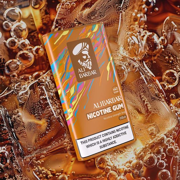Vape Descartable P4420J102 Alibarbar chicle de nicotina durazno