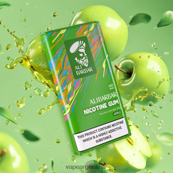 Vape Recargable P4420J98 Alibarbar chicle de nicotina manzana