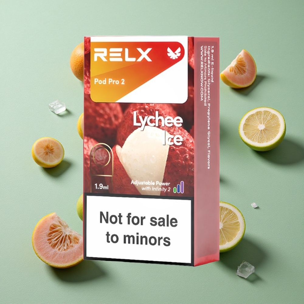 RELX Pod Pro 2 600 Caladas Lichi Hielo 0% Nicotina