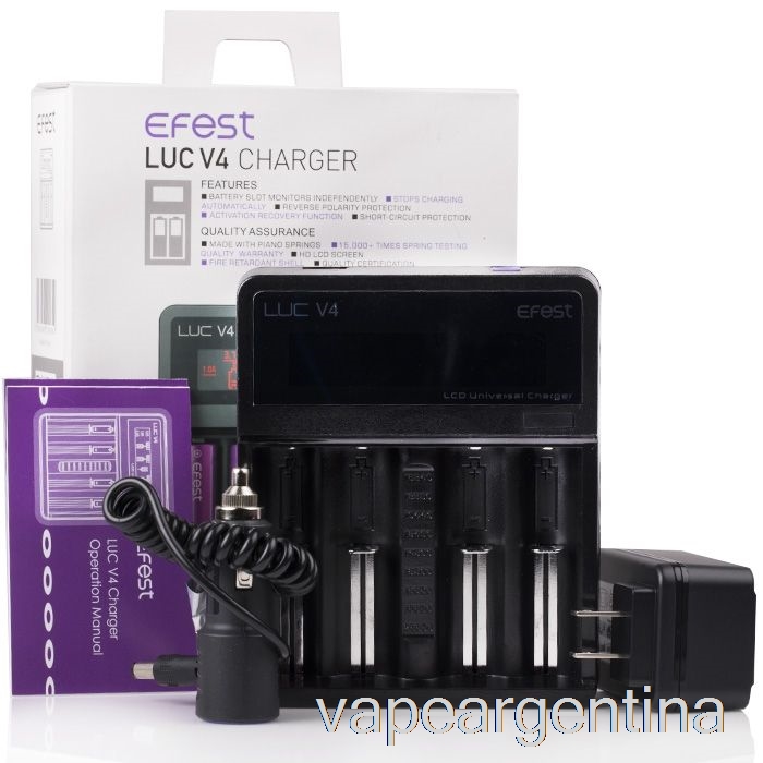 Efest Luc V4 Lcd Cargador Vape Descartable