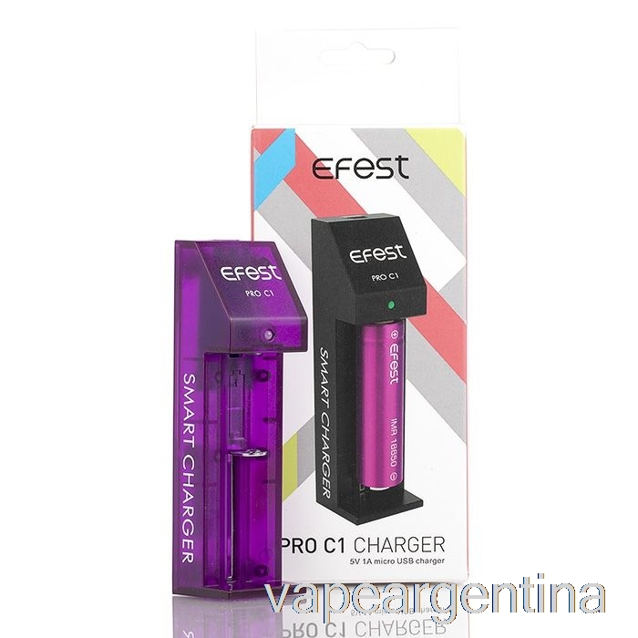 Cargador De Batería Inteligente Efest Pro C1 De 1 Bahía Vape Argentina