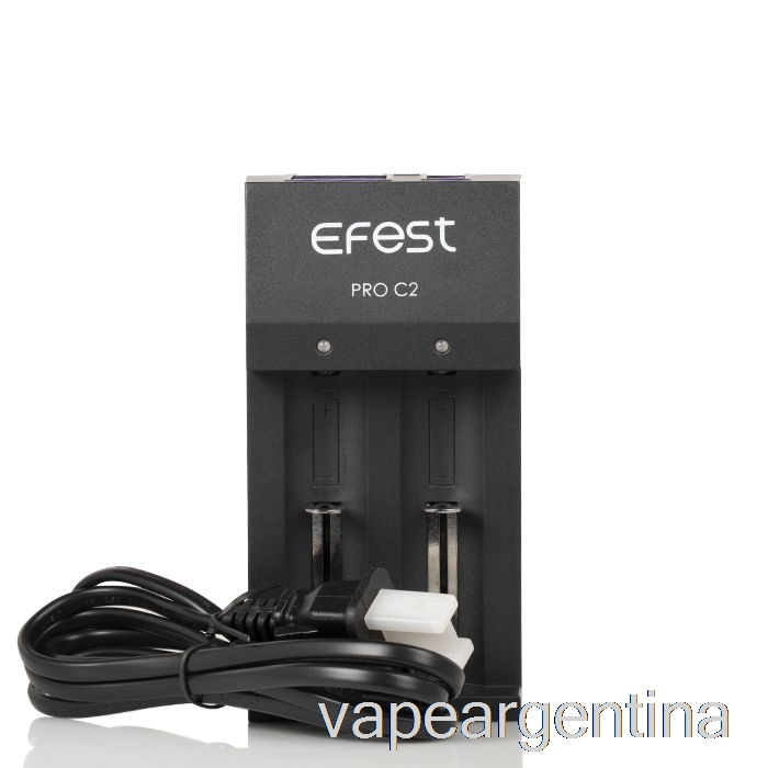 Cargador De Batería Inteligente Efest Pro C2 De 2 Bahías Vape Argentina