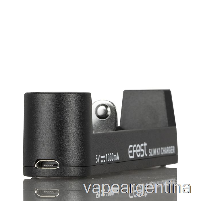 Cargador De Batería Efest Slim K1 De Una Sola Ranura Vape Descartable
