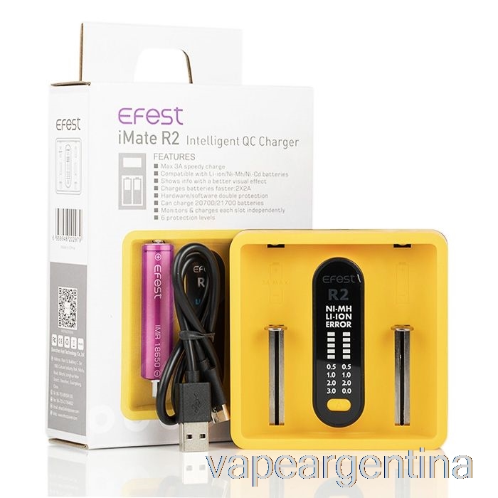 Efest Imate R2 Cargador Inteligente Qc Vape Argentina