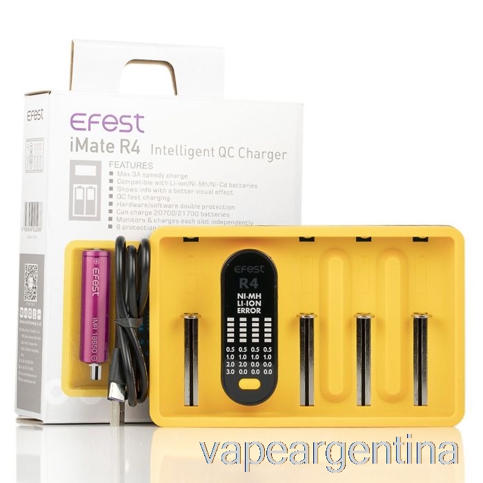 Efest Imate R4 Cargador Inteligente Qc Vape Descartable