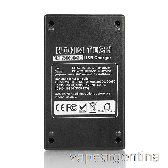 Hohm Tech School 2 2a Micro-cargador Usb Vape Descartable