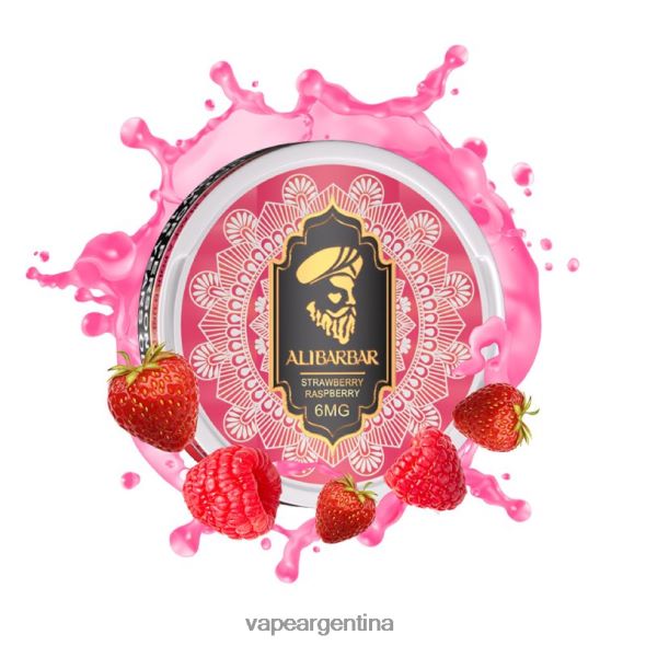Vape Descartable P4420J92 Alibarbar bolsas de nicotina frambuesa fresa