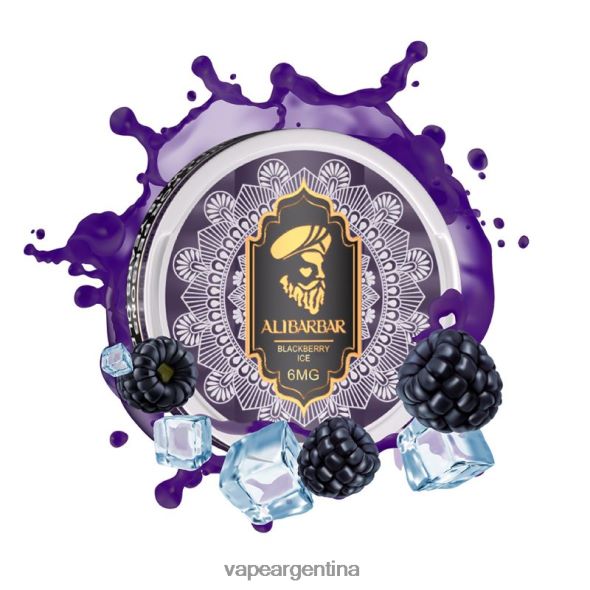 Vape Descartable P4420J97 Alibarbar bolsas de nicotina hielo de mora