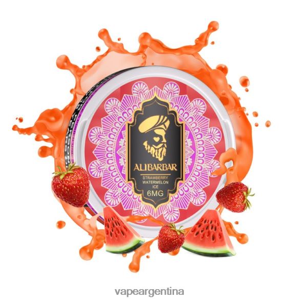 Vape Recargable P4420J93 Alibarbar bolsas de nicotina hielo de sandia fresa