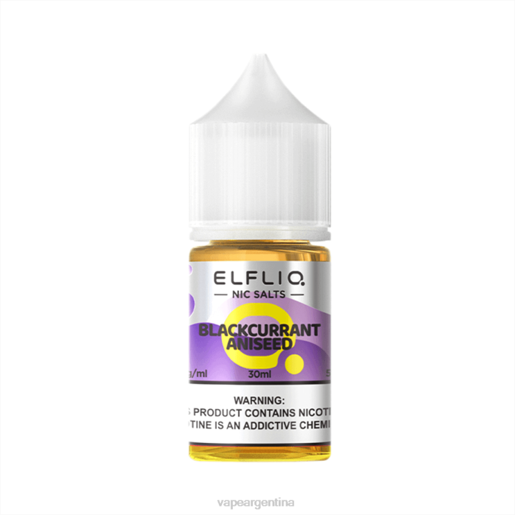 ELFBAR ELFLIQ nic sal 30 ml Aniseed de grosella negra F02029 Vape Pen 23