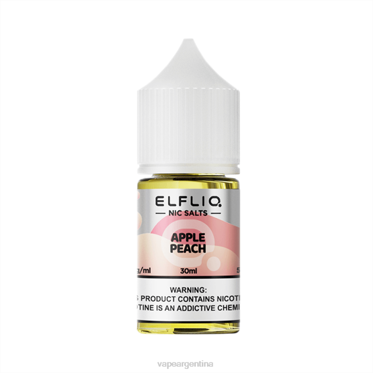 ELFBAR ELFLIQ nic sal 30 ml durazno de manzana F02027 Vape Descartable