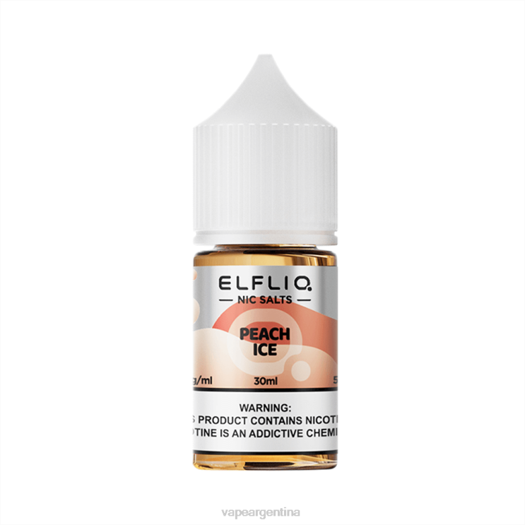 ELFBAR ELFLIQ nic sal 30 ml hielo de durazno F020222 Vape Descartable