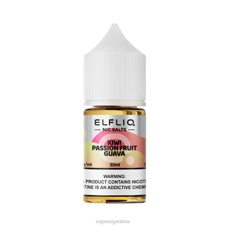 ELFBAR ELFLIQ nic sal 30 ml kiwi pasión fruta guayaba F020220 Vape Desechable Argentina