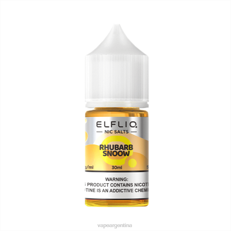 ELFBAR ELFLIQ nic sal 30 ml snoow de ruibarbo F020226 Vape Argentina