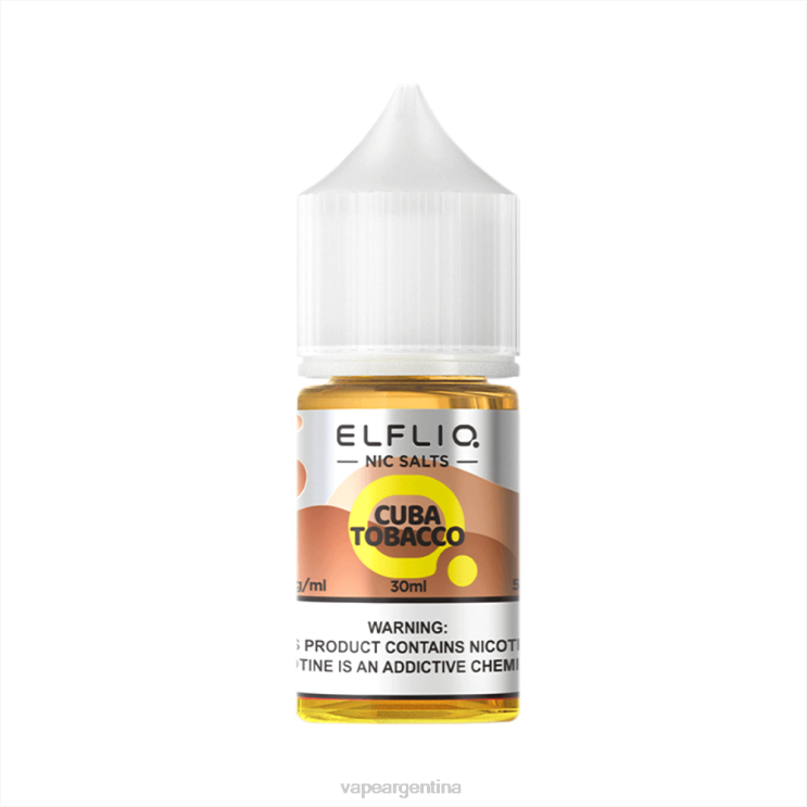 ELFBAR ELFLIQ nic sal 30 ml tabaco de Cuba F020216 Vape Argentina