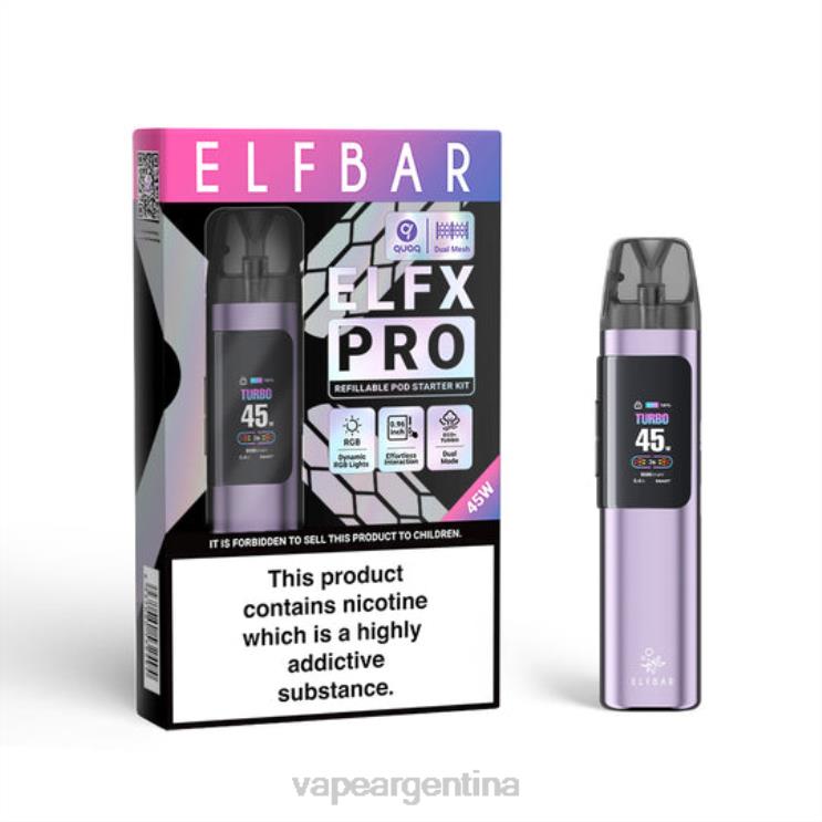 ELFBAR ELFX Pro ABRIR APOL DE POD púrpura F02022 Vape Descartable