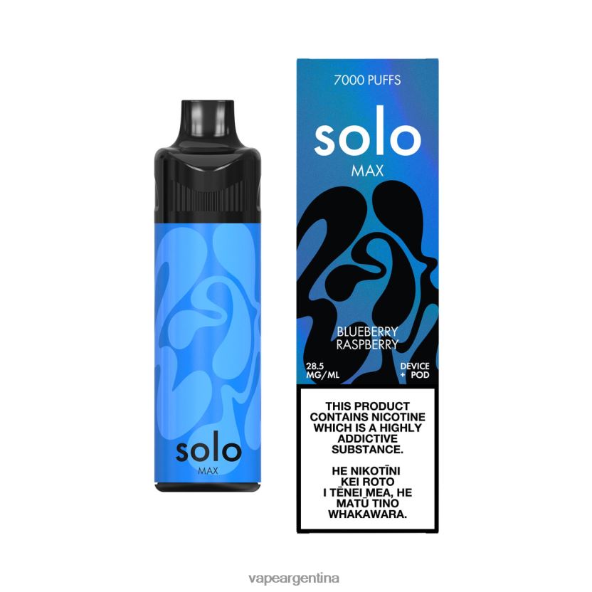 Solo MAX kit de cápsulas frambuesa arándano NPP20N65 - Vape Desechable Argentina