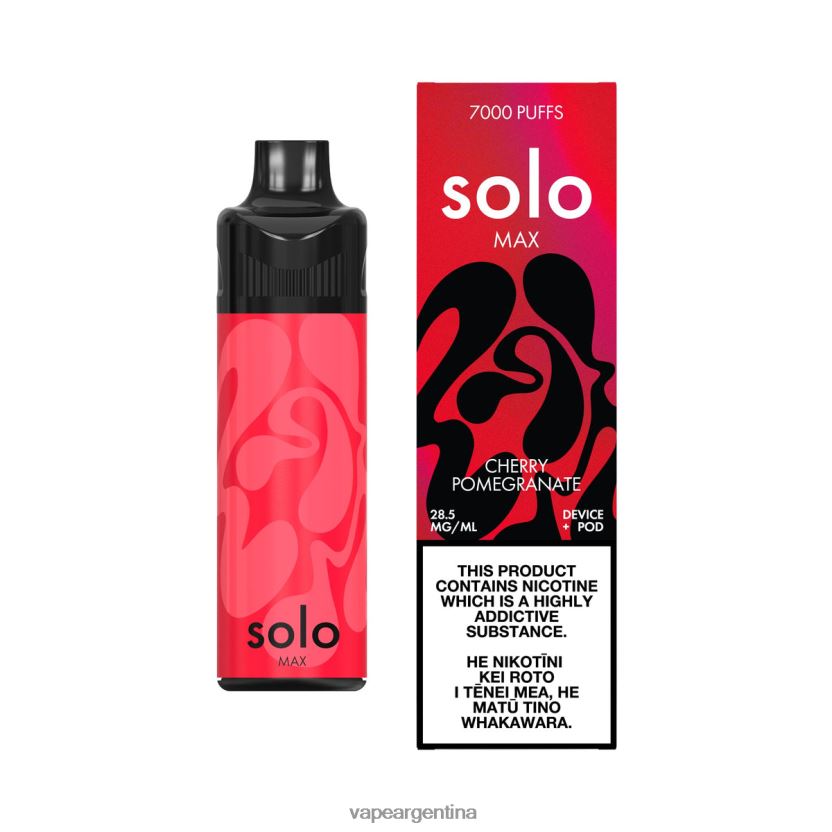 Solo MAX kit de cápsulas granada cereza NPP20N66 - Vape Argentina