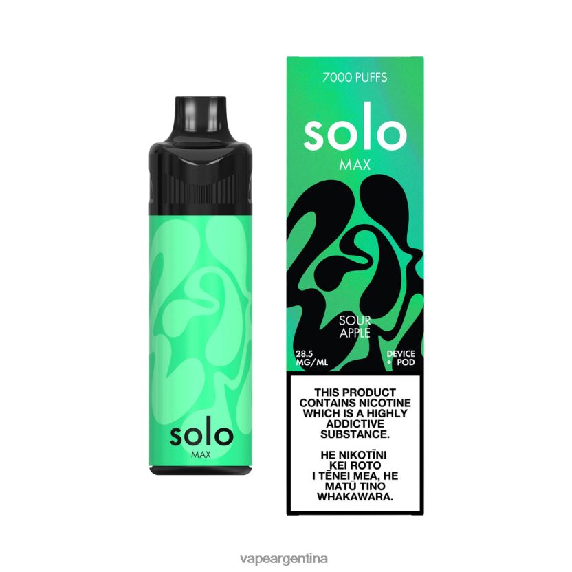 Solo MAX kit de cápsulas manzana agria NPP20N70 - Vape Desechable Argentina