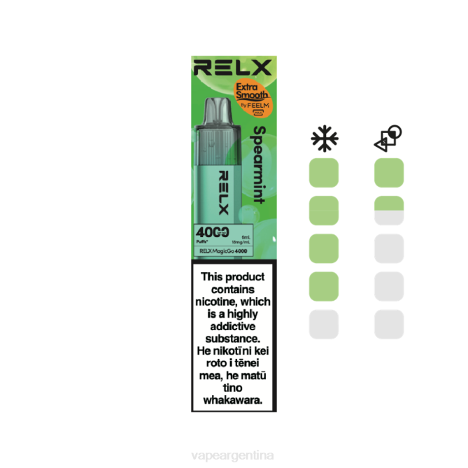 RELX MagicGo 4000 vaporizadores desechables menta verde ZF023 Vape Recargable