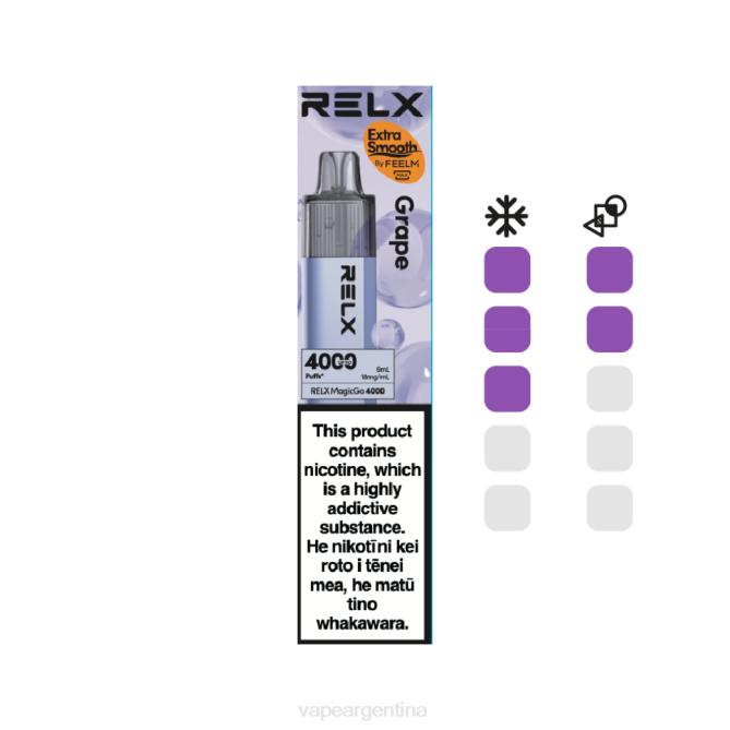 RELX MagicGo 4000 vaporizadores desechables uva ZF026 Vape Argentina