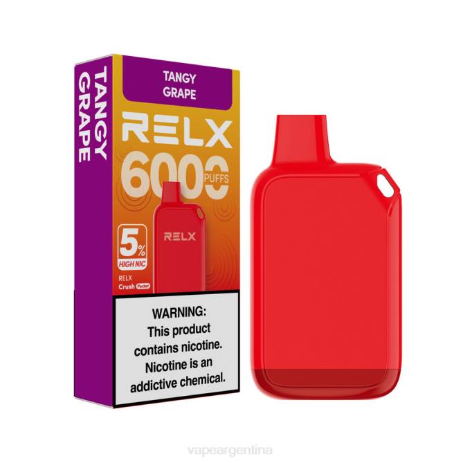 RELX Crush Pocket 6000 5% alto nic uva picante ZF0227 Vape Descartable