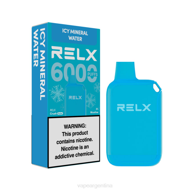 RELX Crush Pocket 6000 helado agua mineral helada ZF0223 Vape Recargable