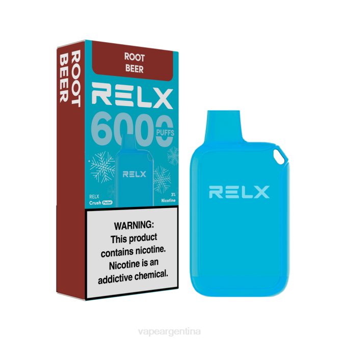RELX Crush Pocket 6000 helado cerveza de raíz ZF0220 Vape Desechable Argentina