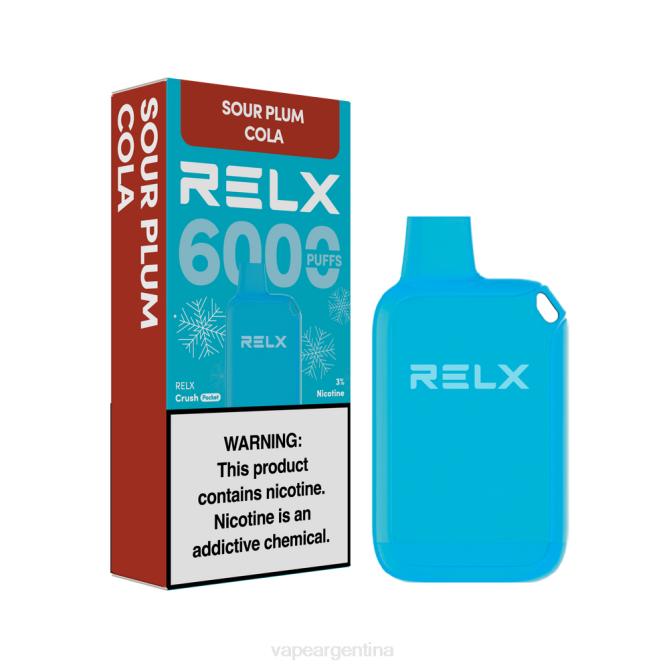 RELX Crush Pocket 6000 helado cola de ciruela agria ZF0219 Vape Pen 25