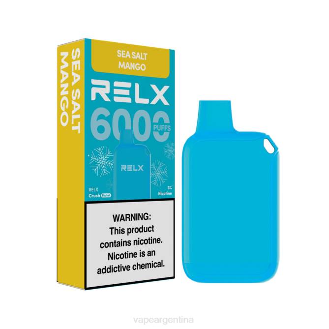 RELX Crush Pocket 6000 helado mango con sal marina ZF0213 Vape Recargable