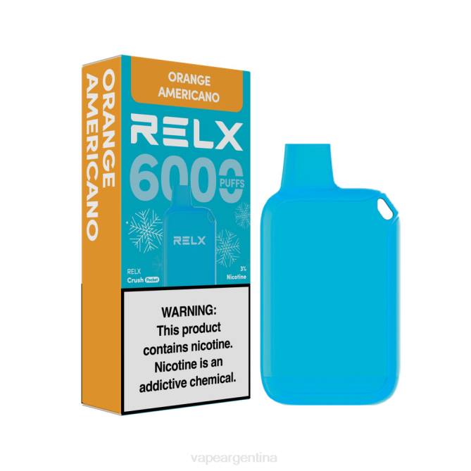 RELX Crush Pocket 6000 helado naranja americana ZF0215 Vape Desechable Argentina