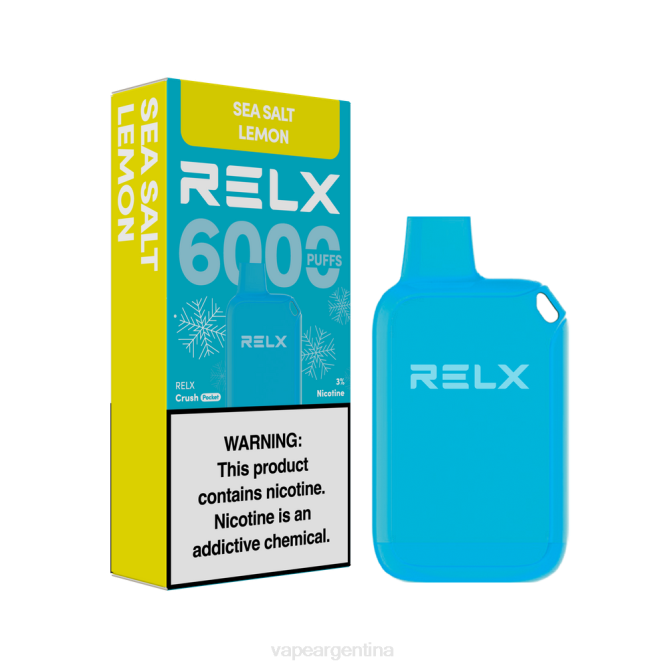 RELX Crush Pocket 6000 helado sal marina limón ZF0211 Vape Argentina