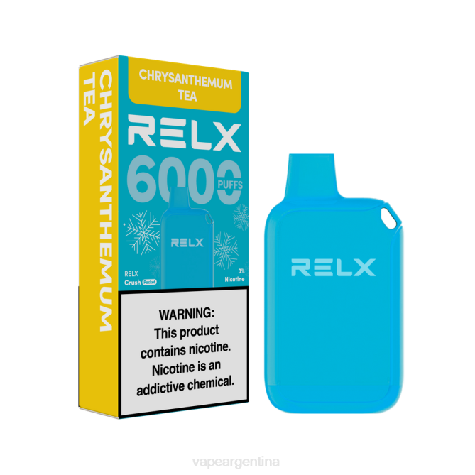 RELX Crush Pocket 6000 helado té de crisantemo ZF0221 Vape Argentina