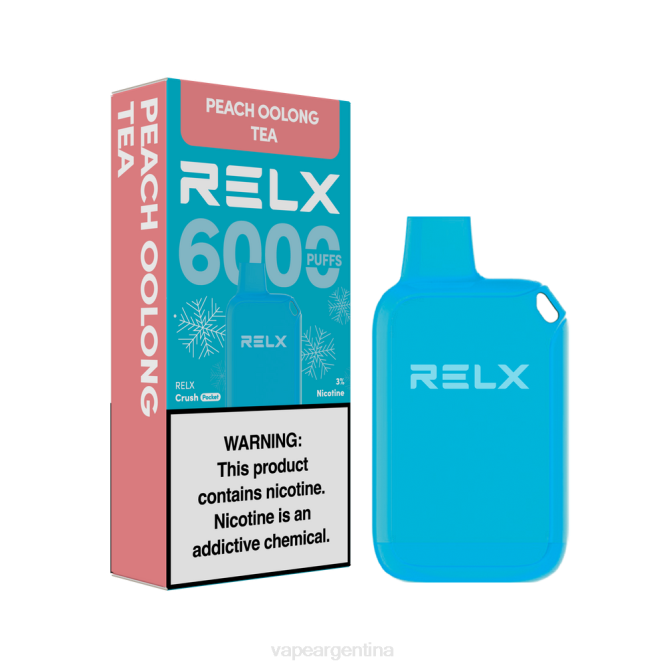 RELX Crush Pocket 6000 helado té oolong de durazno ZF0210 Vape Desechable Argentina