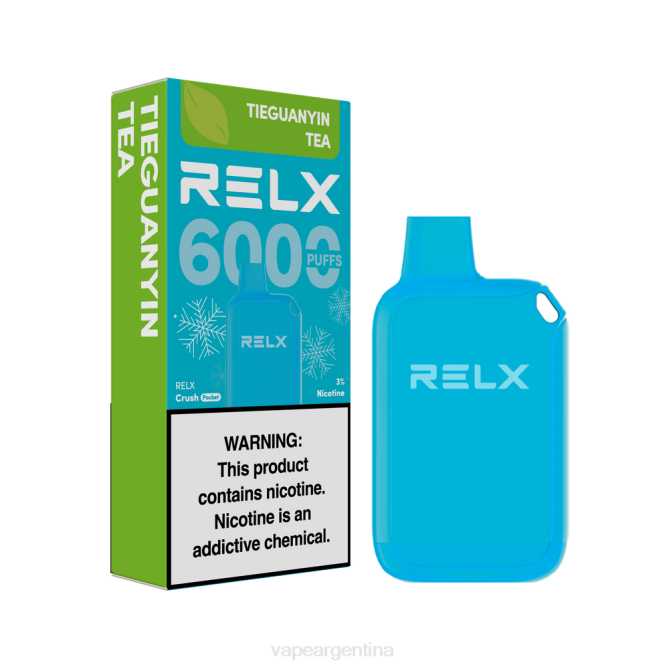 RELX Crush Pocket 6000 helado té tieguanyin ZF0222 Vape Descartable