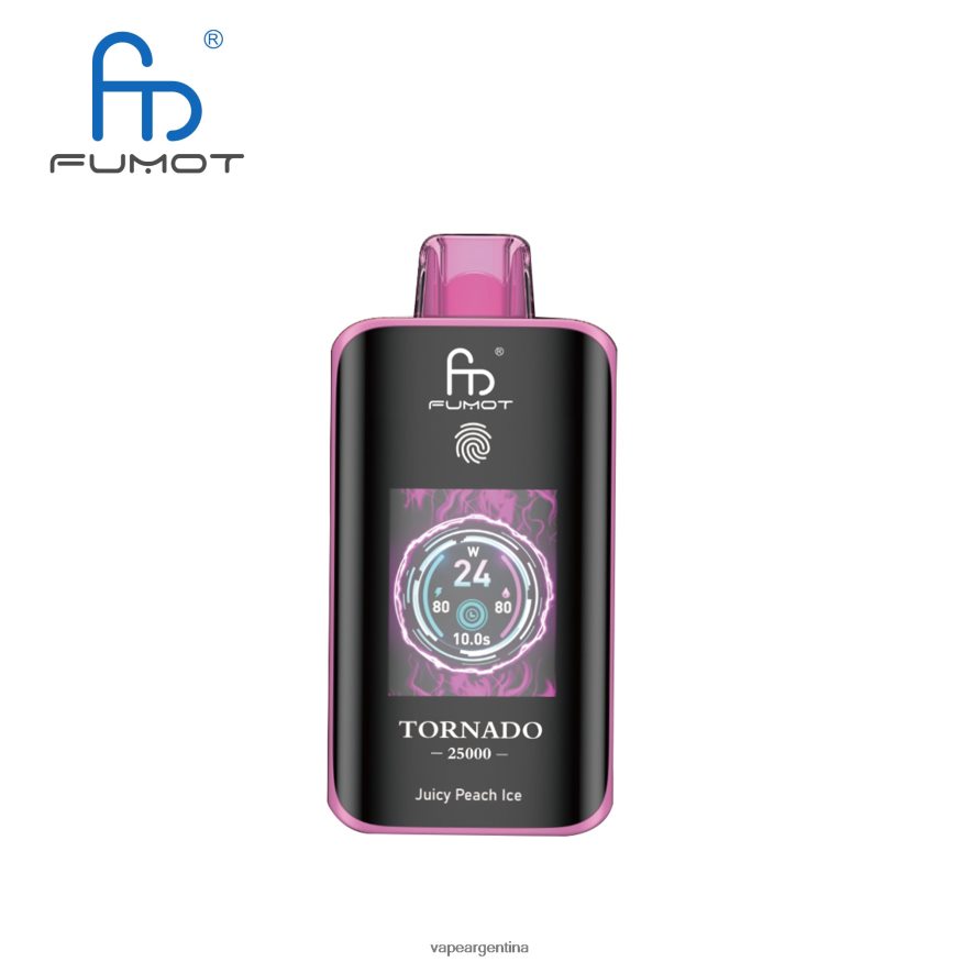 Fumot Tornado 25000 vaporizadores desechables jugoso hielo de durazno FVN0DR7 Vape Descartable