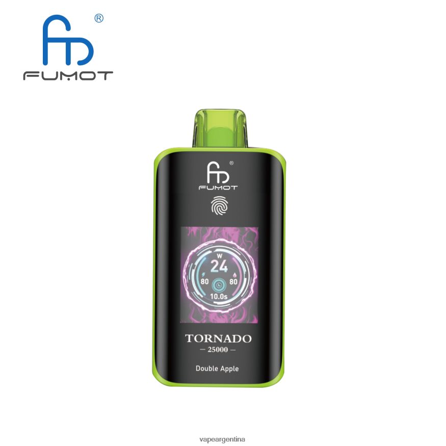Fumot Tornado 25000 vaporizadores desechables manzana doble FVN0DR5 Vape Desechable Argentina