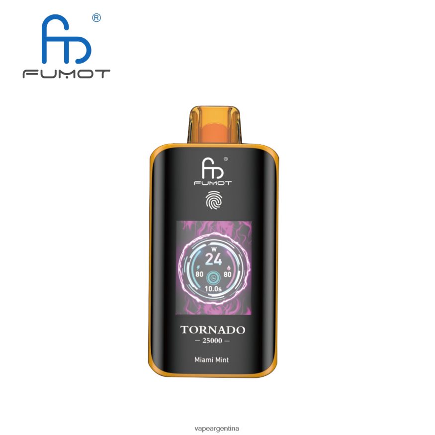Fumot Tornado 25000 vaporizadores desechables menta de miami FVN0DR8 Vape Recargable