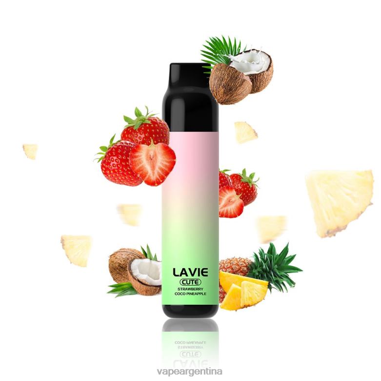 LAVIE BAR 3000 bocanadas fresa coco manzana 42PL4291 - Vape Argentina