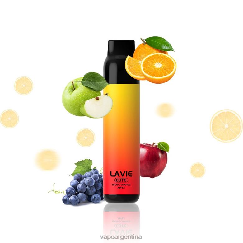 LAVIE BAR 3000 bocanadas uva naranja manzana 42PL4288 - Vape Recargable