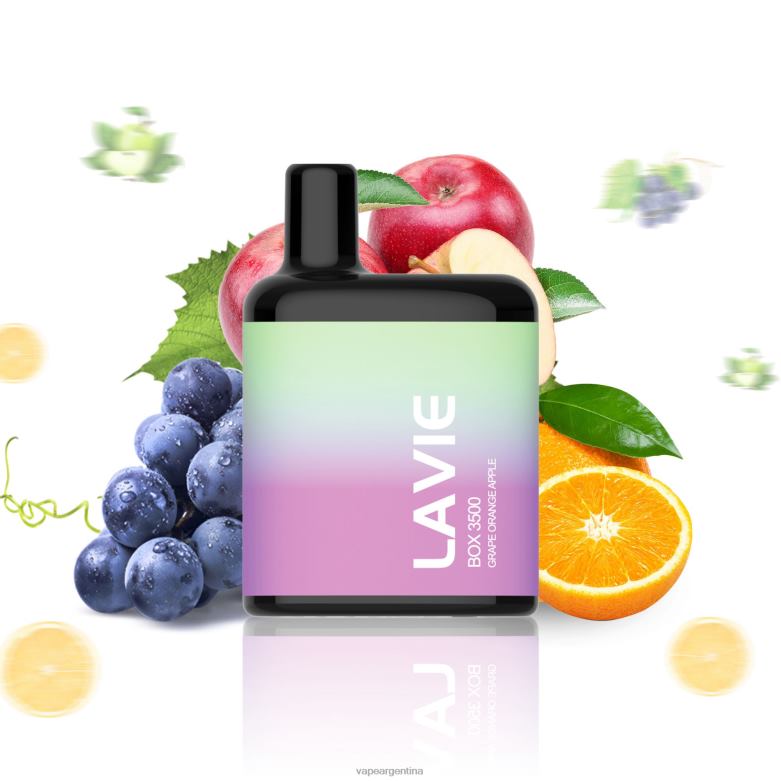 LAVIE BOX 3500 bocanadas uva naranja manzana 42PL4212 - Vape Descartable