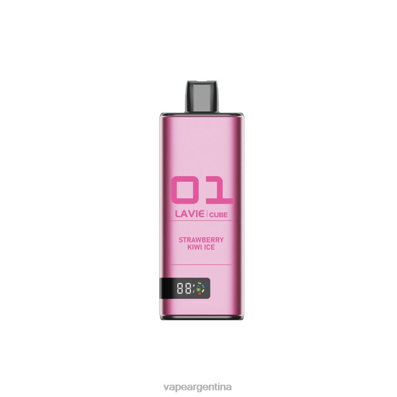 LAVIE Cube 20000 bocanadas hielo de fresa y kiwi 42PL435 - Vape Desechable Argentina