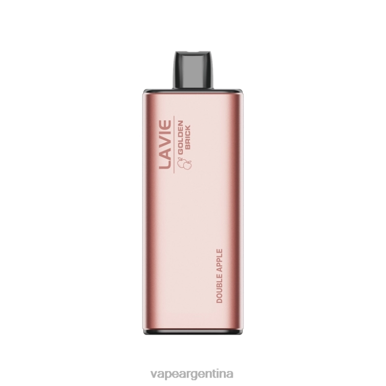 LAVIE GOLDEN BRICK 10000 bocanadas manzana doble 42PL458 - Vape Recargable
