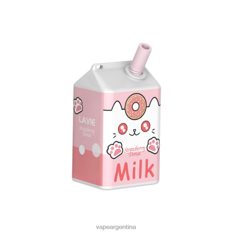 LAVIE MILK 7000 bocanadas donut de fresa 42PL4177 - Vape Descartable