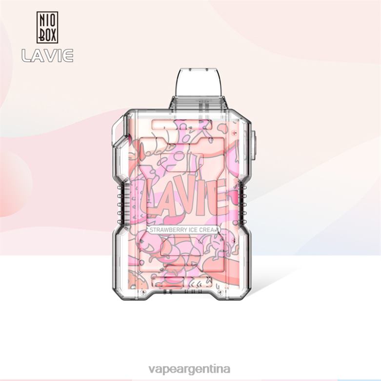 LAVIE NIO BOX 9000 bocanadas helado de fresa 42PL4196 - Vape Argentina